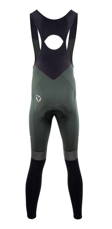 Nalini Collant New Warm Reflex bibtight Forest Green black DESTOCK Nalini Collant New Warm Reflex bibtight Forest Green black DESTOCK