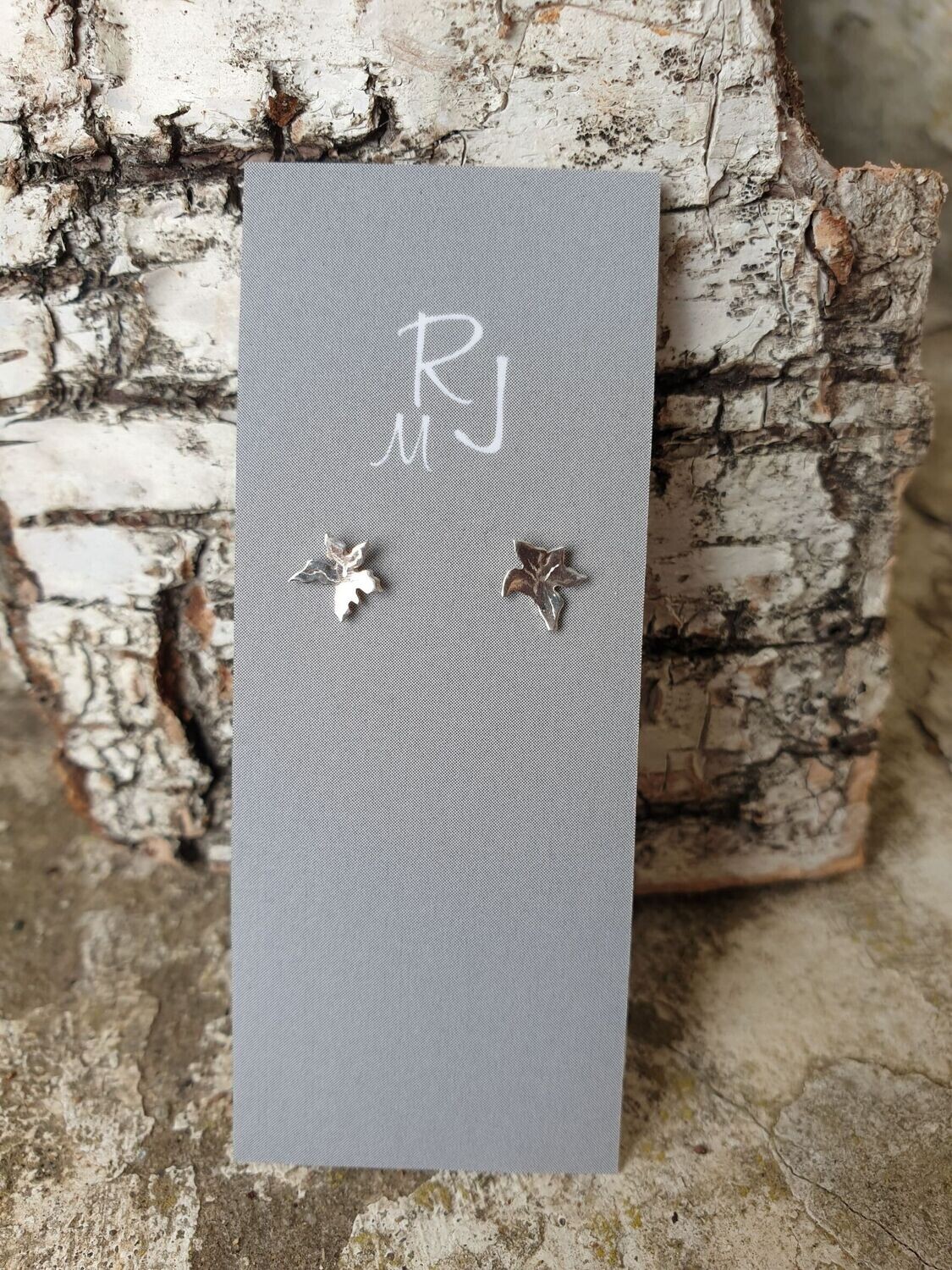 2056 Herb Robert Leaf studs