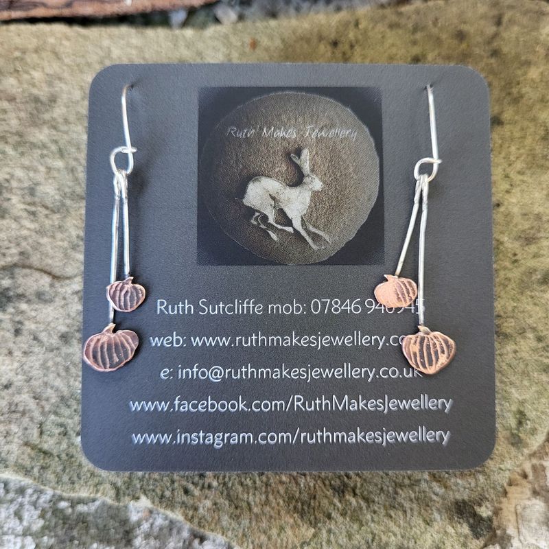 2888 Double Pumpkin earrings