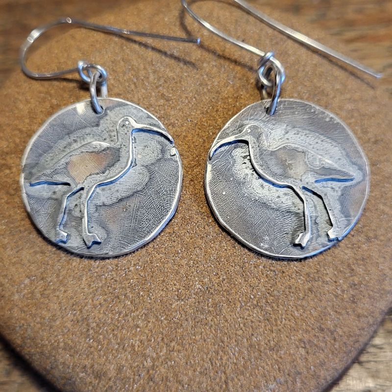 3218 Curlew in the Mist earrings 3218 Curlew in the Mist earrings