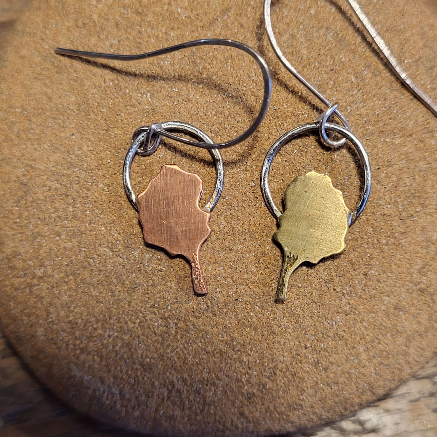 2634 Autumn Rowan Tree earrings