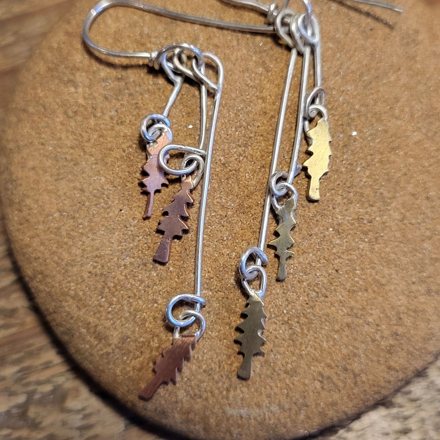 3114 Autumn Pine Forest earrings