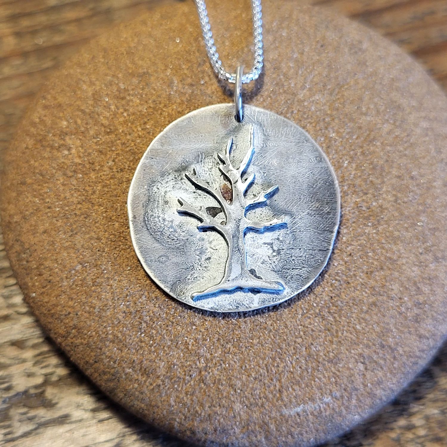 N1837 Aged Tree in the Mist pendant