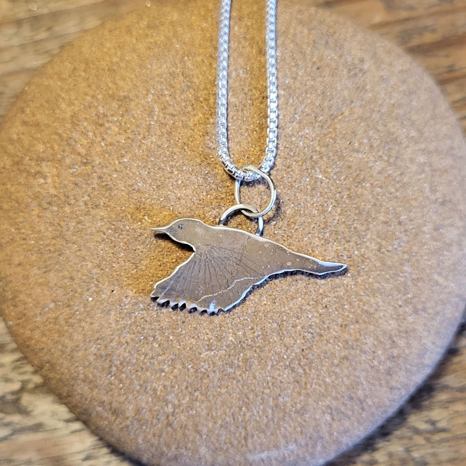 N1688 Green Woodpecker pendant