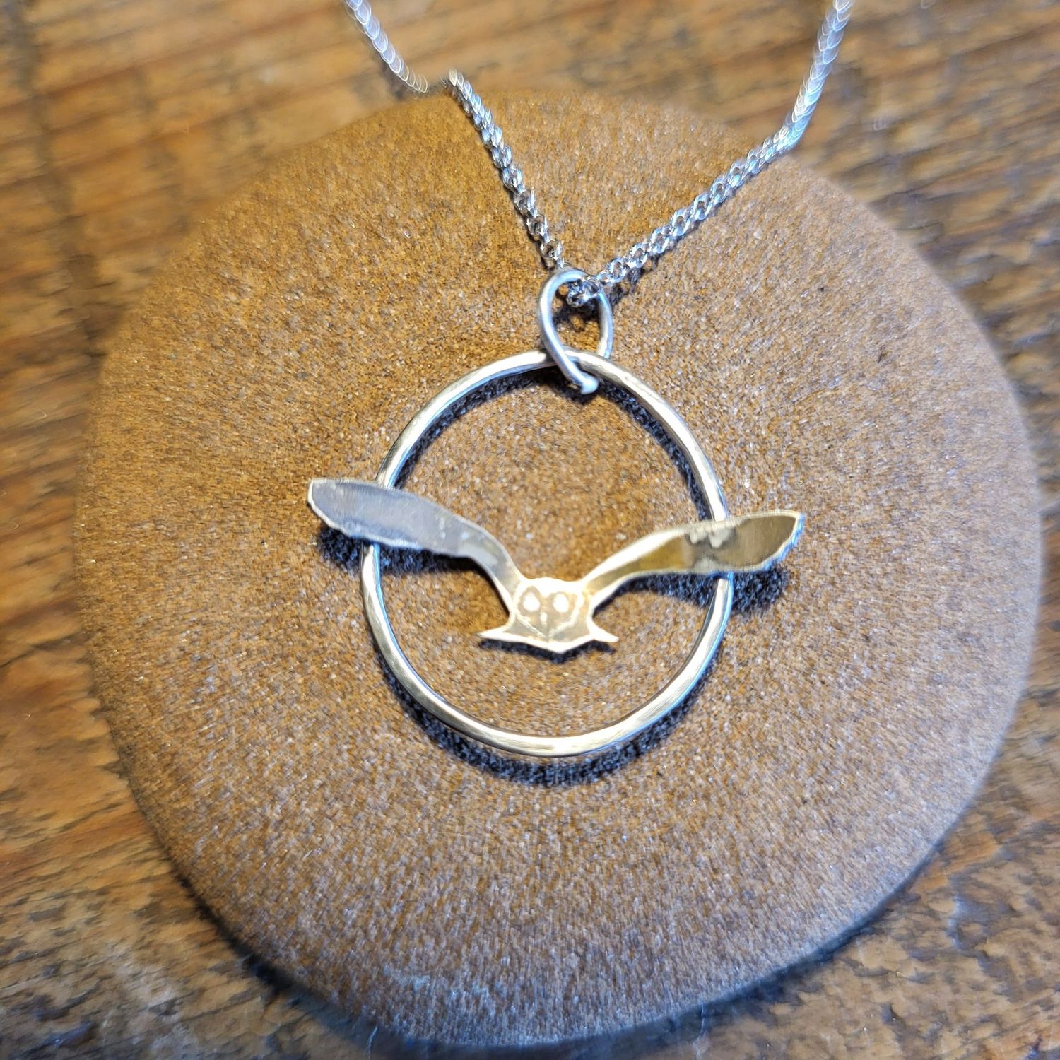 N1935 Quartering Barn Owl pendant N1935 Quartering Barn Owl pendant