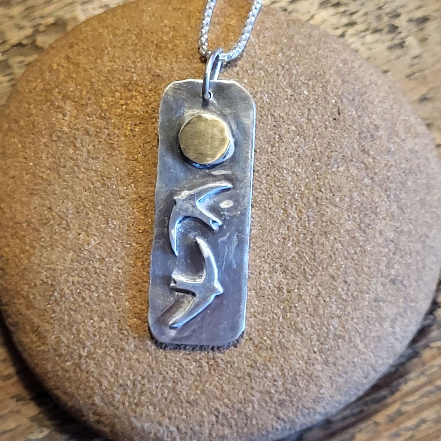 N1930 Two Swifts at the Midday Sun pendant