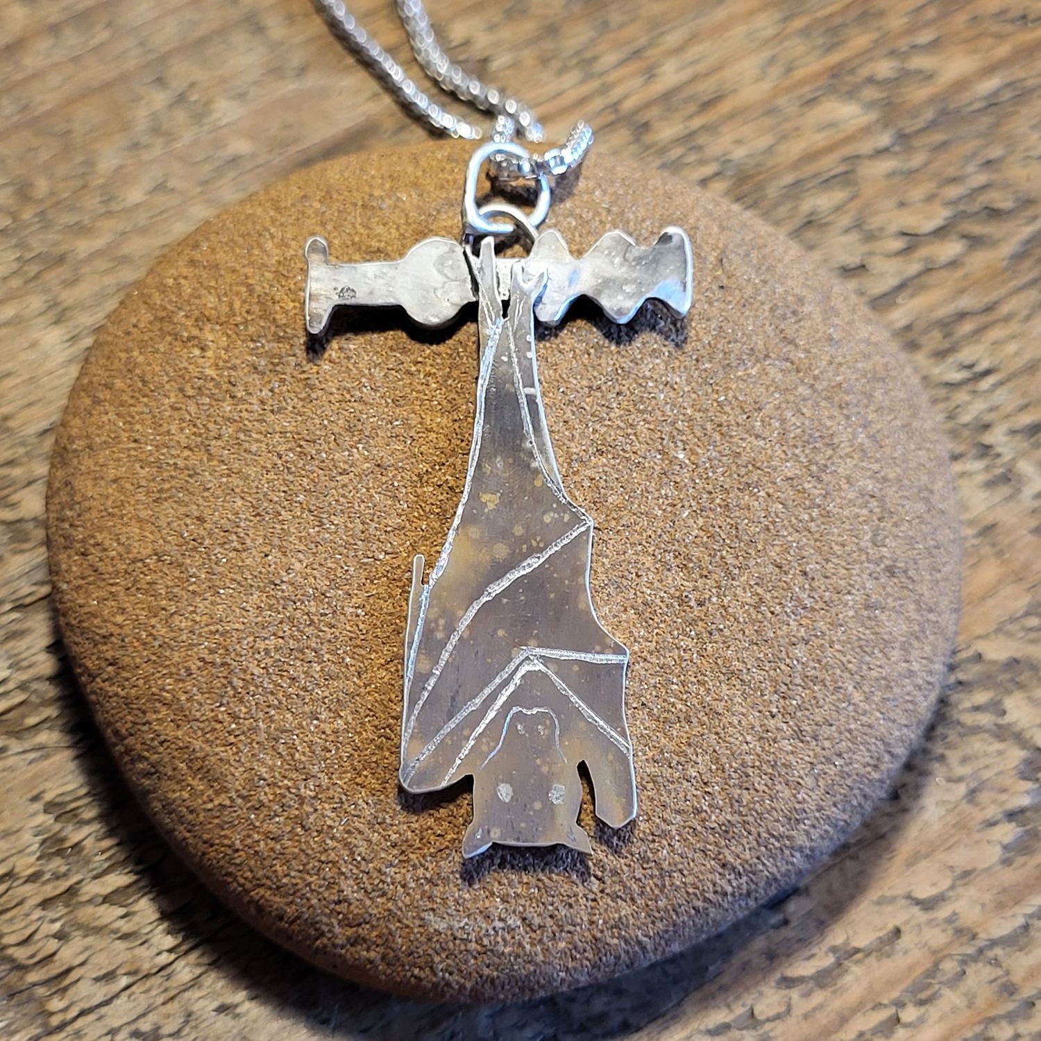 N1921 Large Fruit Bat pendant