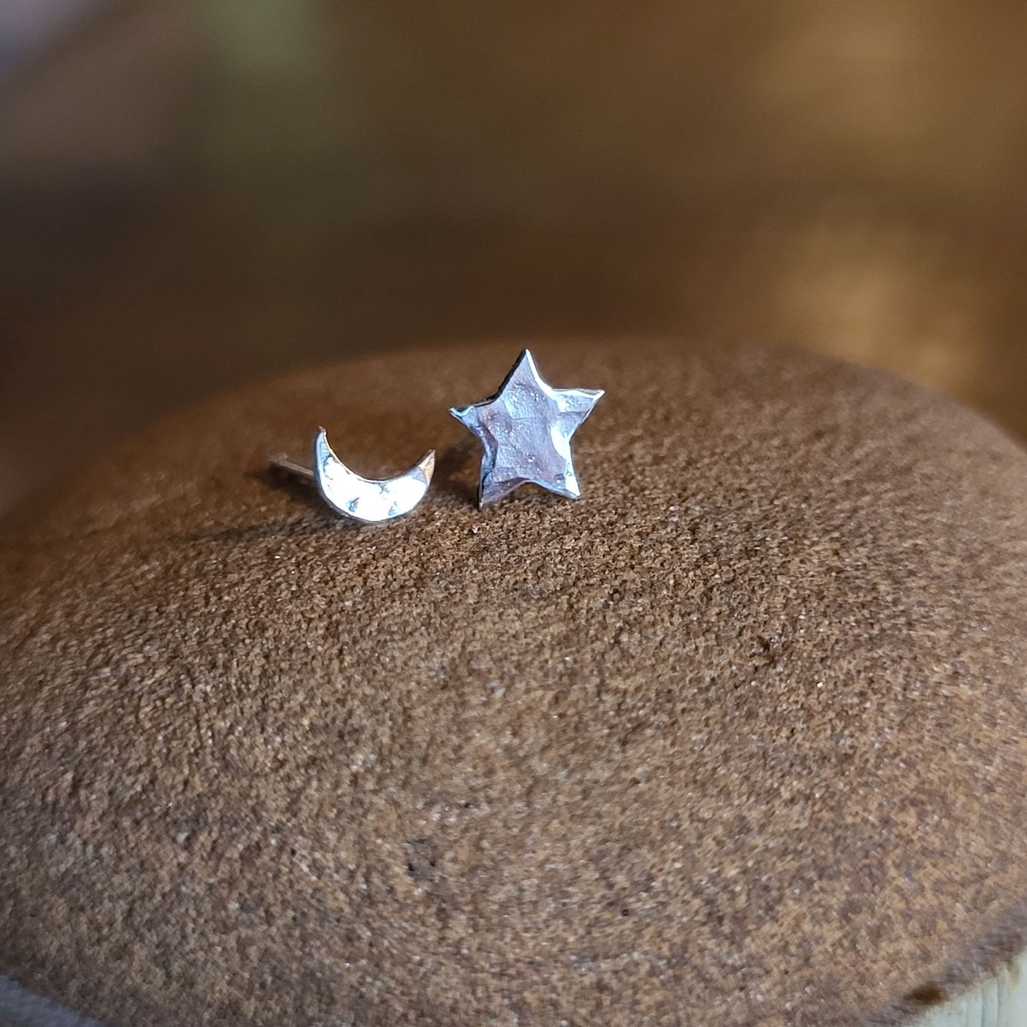 3292 Tiny Star and Crescent Moon studs