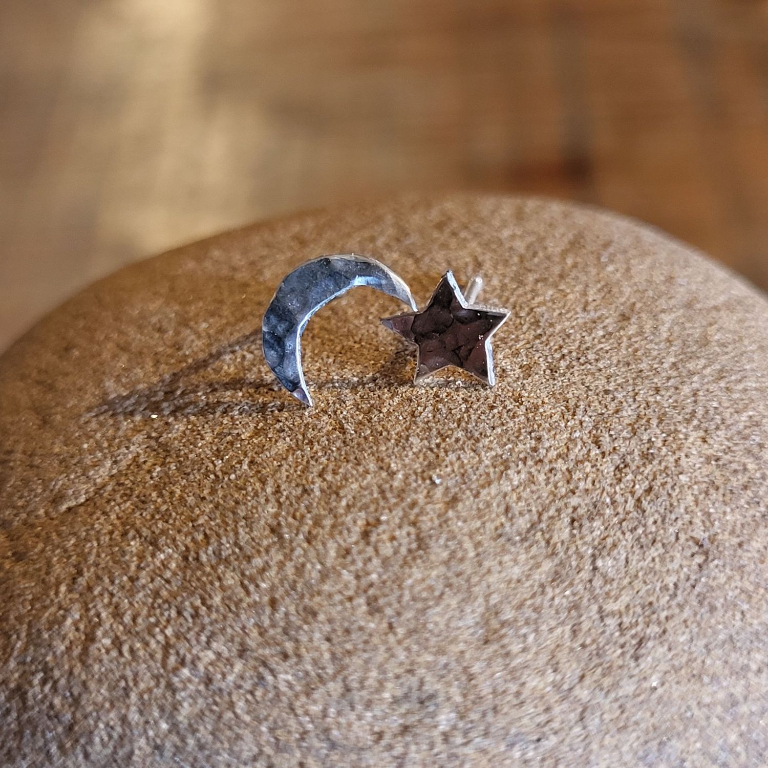 3294 Crescent Moon and Star studs