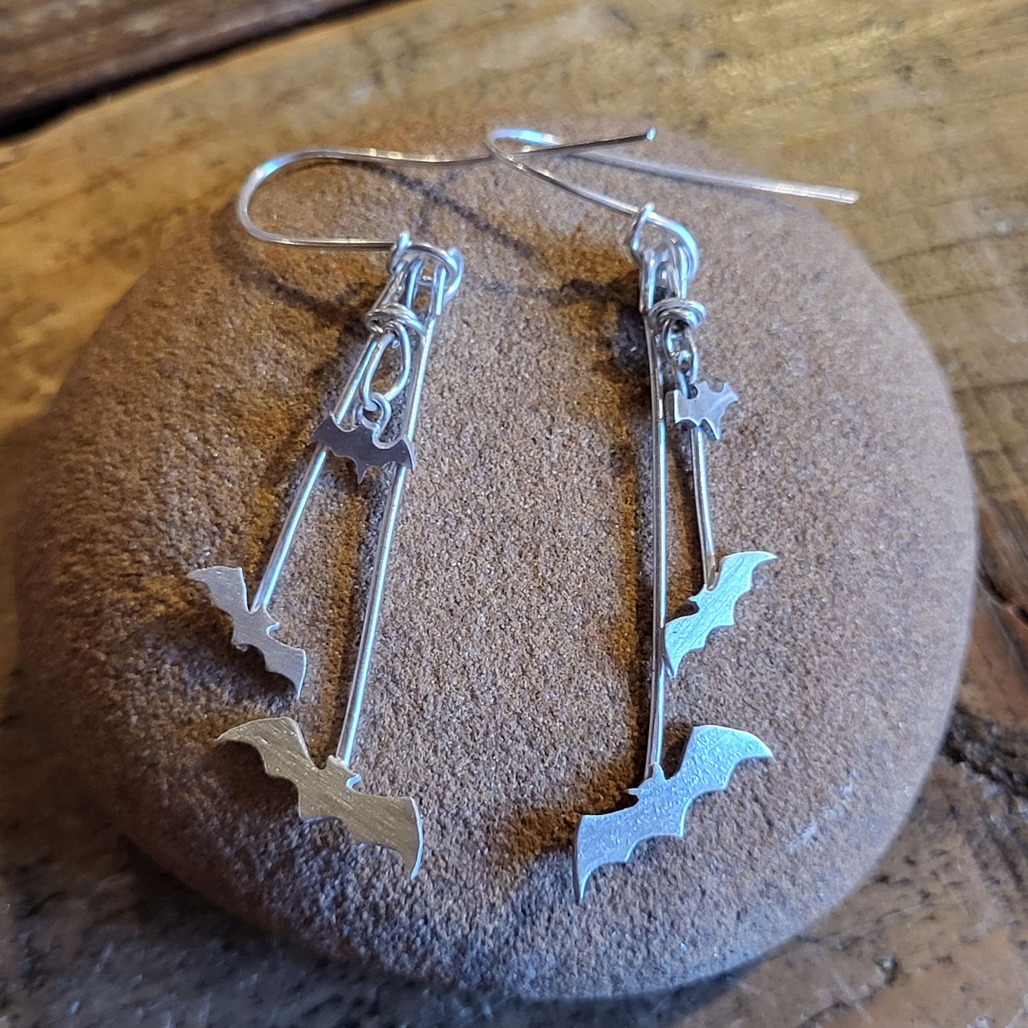 3378 Triple Bat earrings 3378 Triple Bat earrings