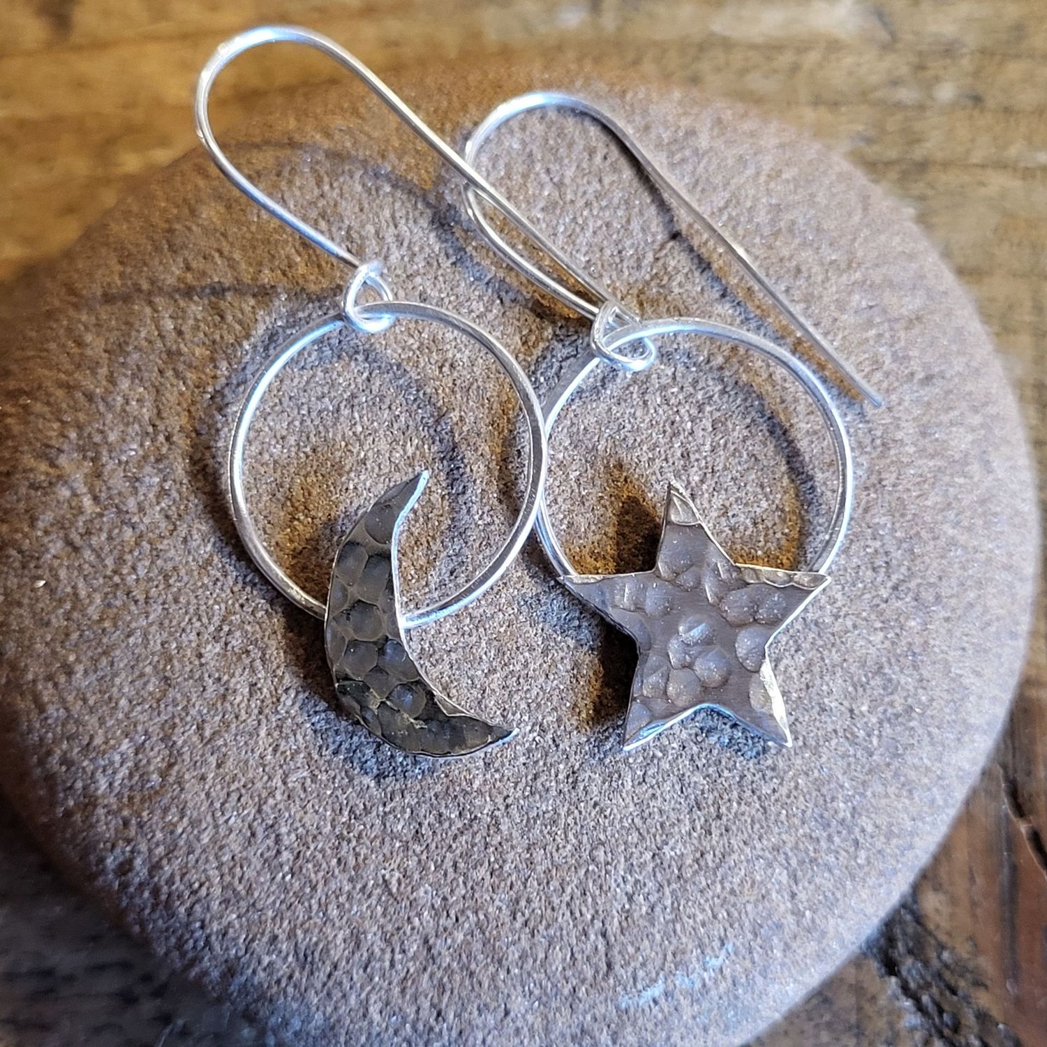 3380 Medium Crescent Moon and Star earrings 3380 Medium Crescent Moon and Star earrings