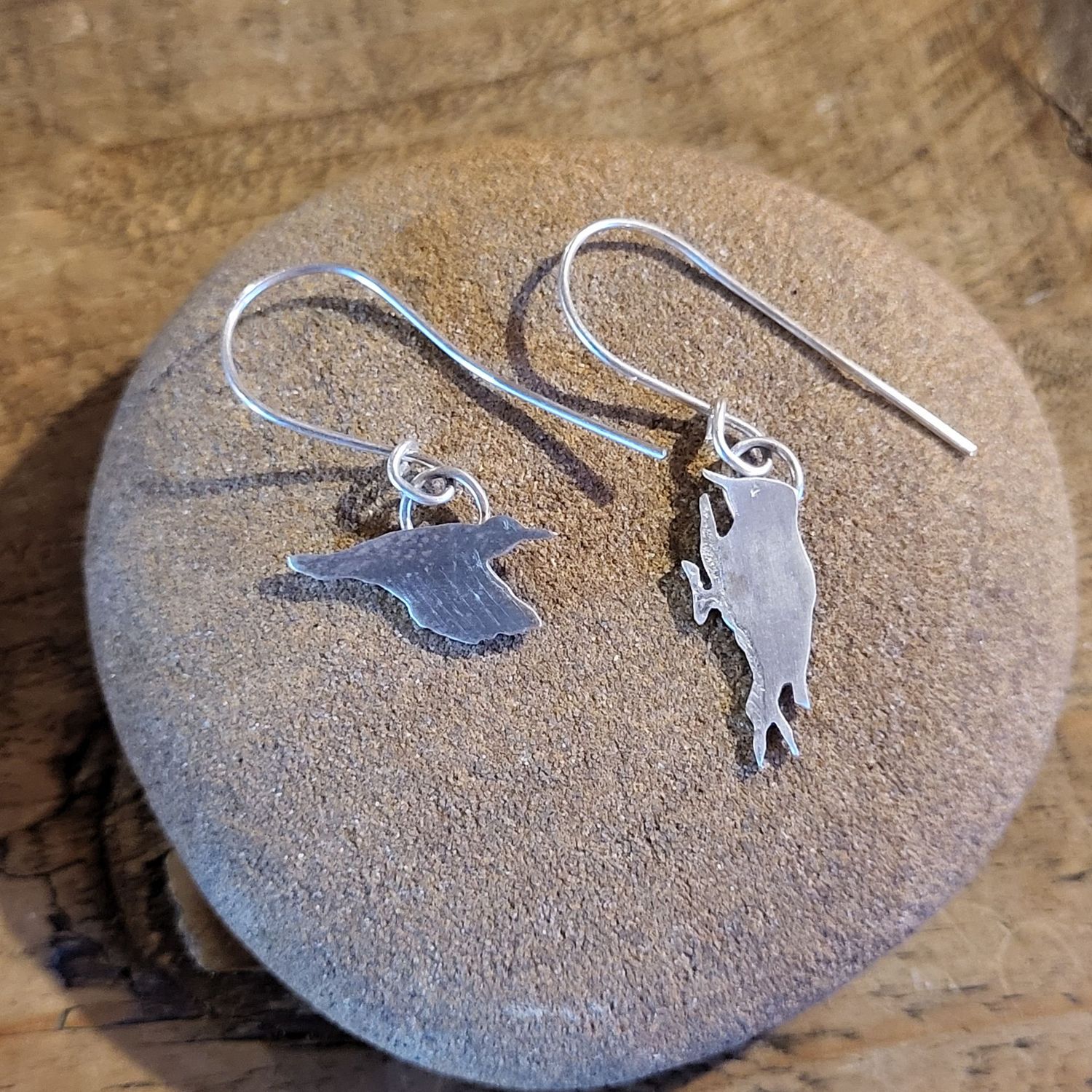 3064 Green and Greater Spotted Woodpecker earrings 3064 Green and Greater Spotted Woodpecker earrings