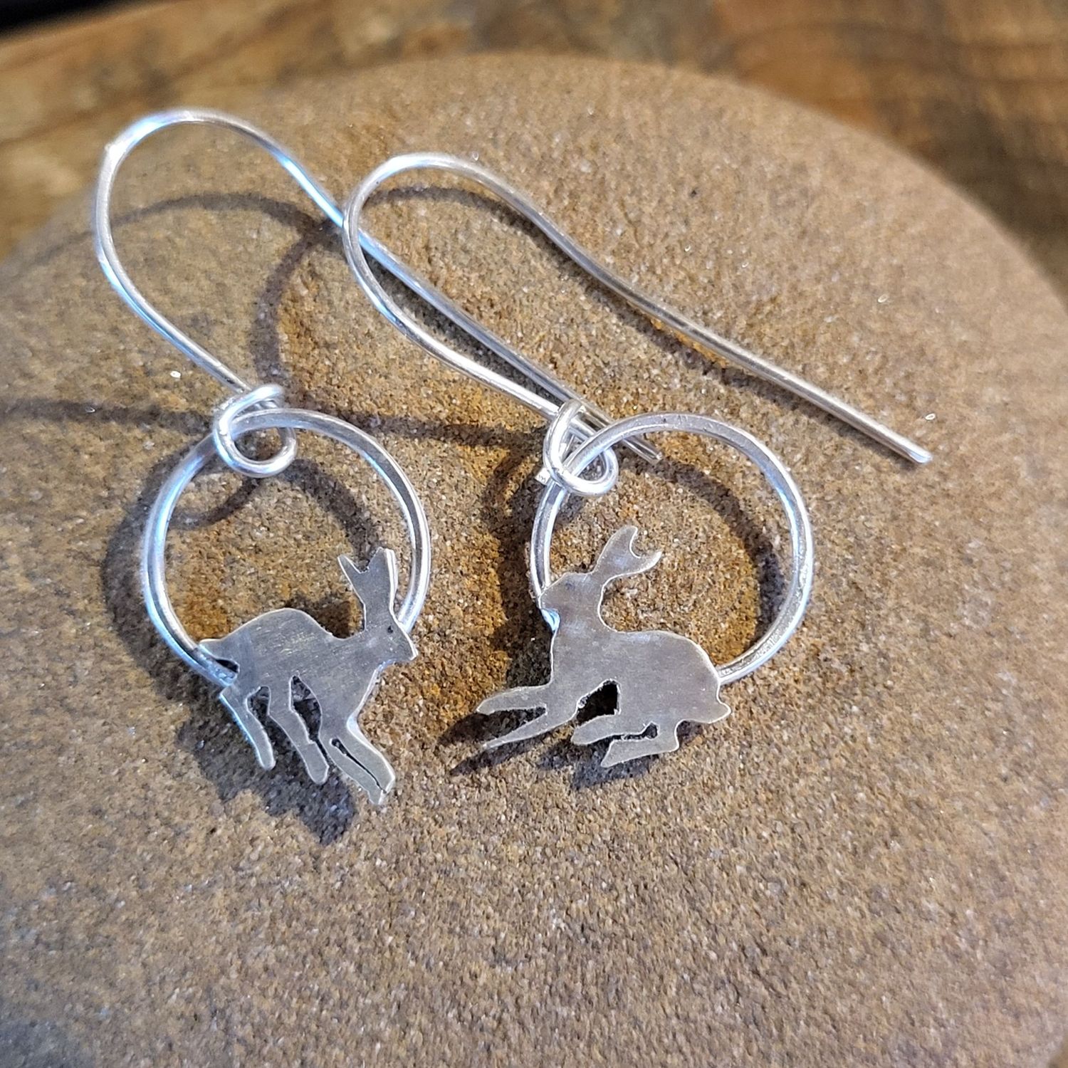3317 Small Running Hare earrings 3317 Small Running Hare earrings