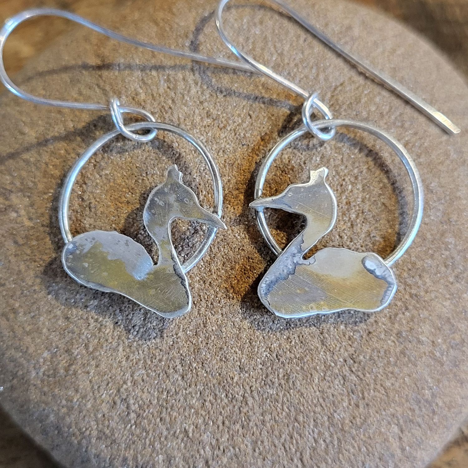 3324 Great Crested Grebe earrings 3324 Great Crested Grebe earrings