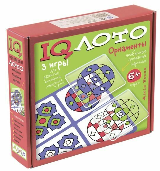 IQ лото "Орнаменты" Комплект из трех игр