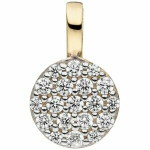 Anhänger 333 Gold Gelbgold 19 Zirkonia | NUR ONLINE
