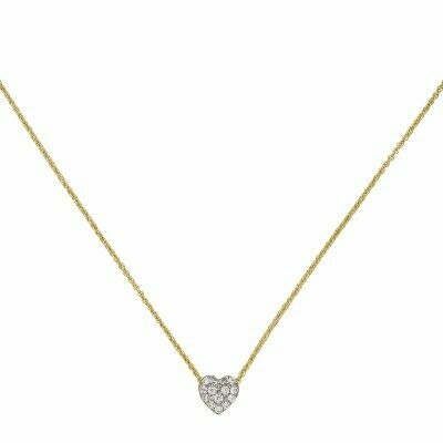 Collier Kette mit Anhänger Herz 375 Gold | NUR ONLINE