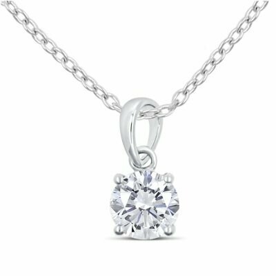 Lovebird Collier mit Zirkonia 101 Facetten 6mm Silber 925/000