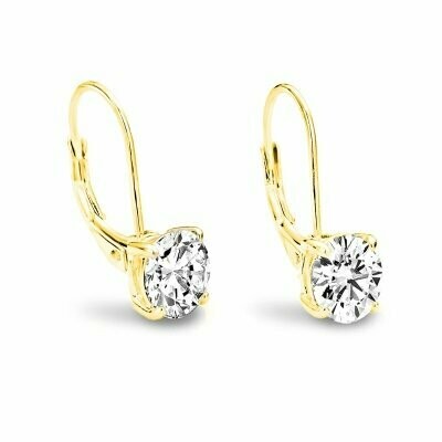 New Bling Ohrhänger mit Zirkonia 8mm Echt Silber 925/000 vg.