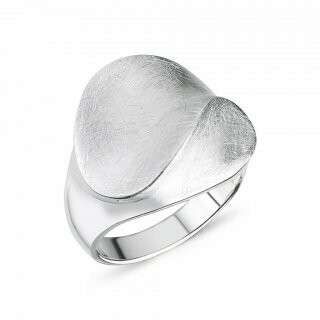 Silberring | mattiert und polier