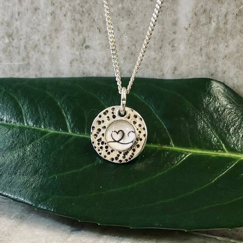 Collier - Stet mit Herz in Glas
