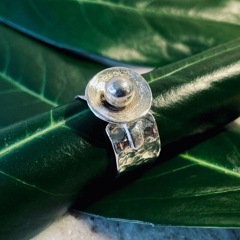Ring Kugel 925/- Silber Gr. 54