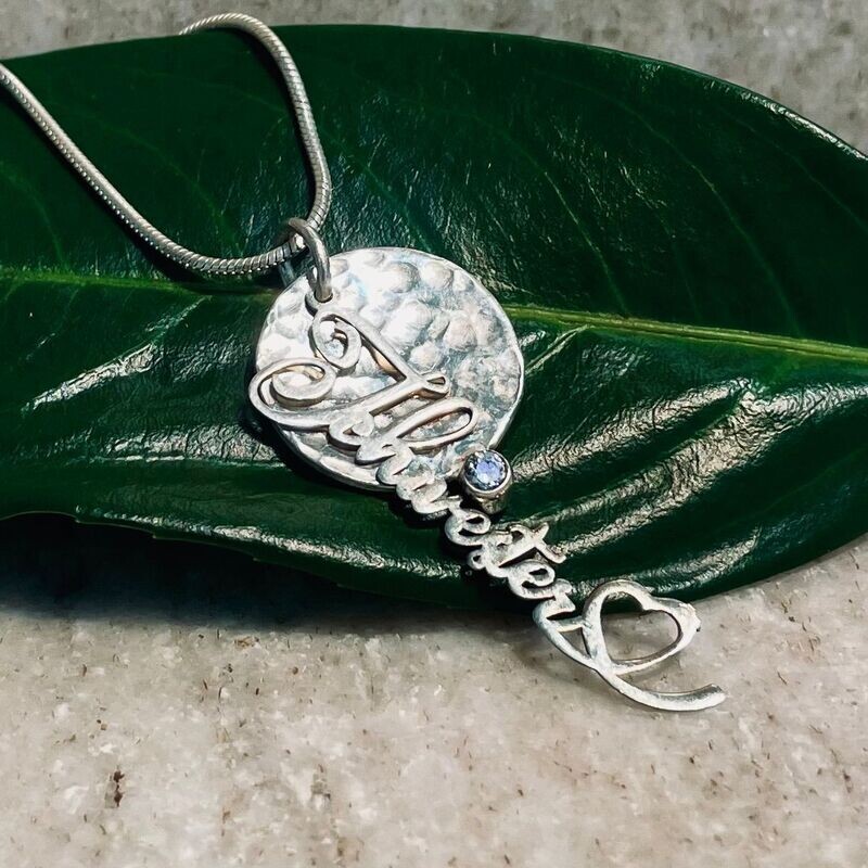 Collier Set 925/- Silber Schwesterherz Zirkonia