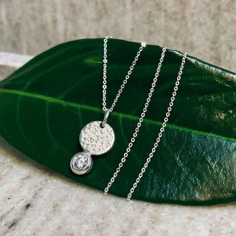 Collier Set 925/- Silber Zirkonia