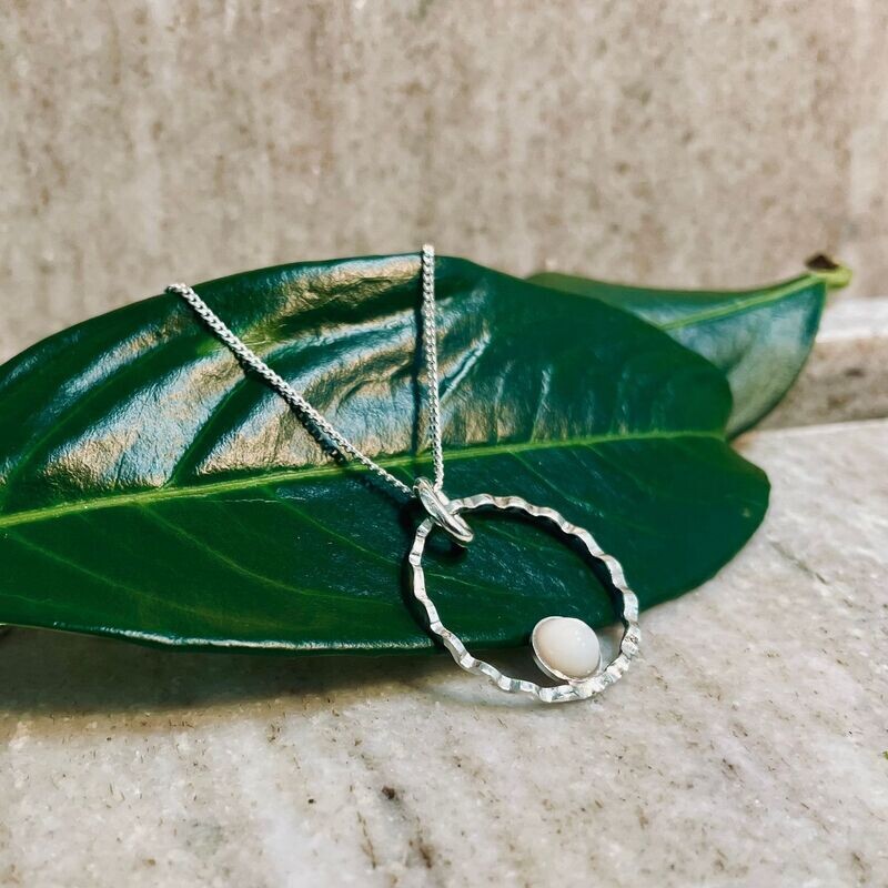 Collier Set 925/- Silber Perlmutt