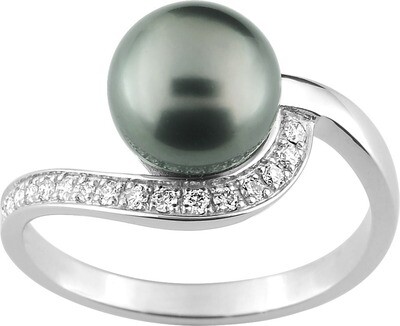 bague or et perle de tahiti