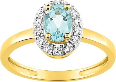 bague or et pierres fines