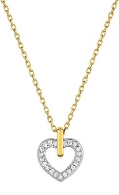 collier or et oxyde de zirconium