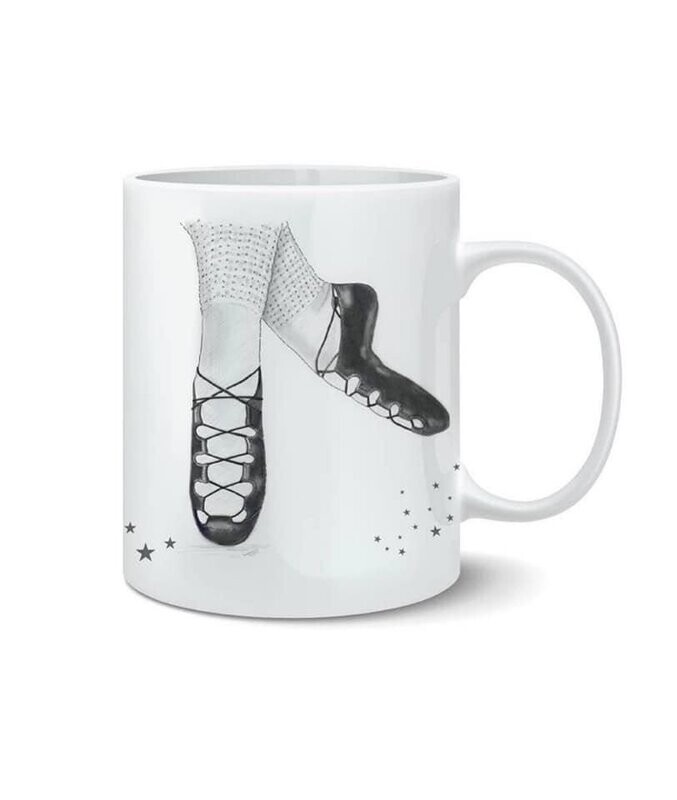 Black Irish dance shoes mug