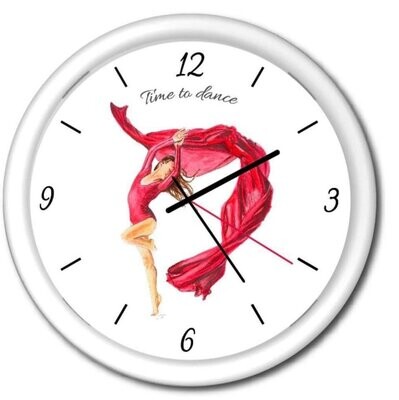 Red dancer clock