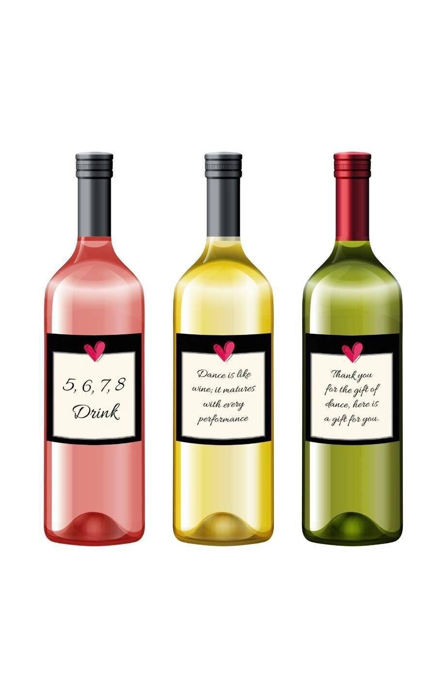 Wine bottle labels 5678