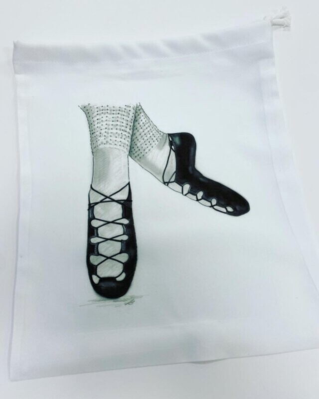 Irish Shoe Draw String Shoe Bag