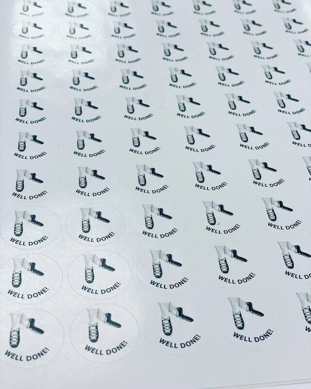 Irish Dance Stickers 'Well Done"