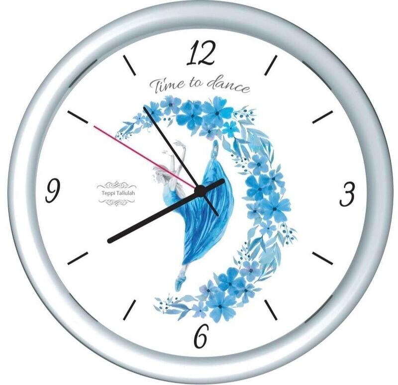 Blue Dancer Clock