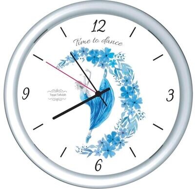 Blue Dancer Clock