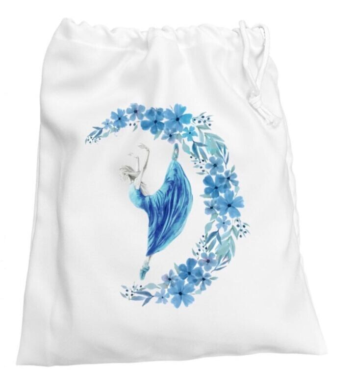Blue Dancer Shoe Bag