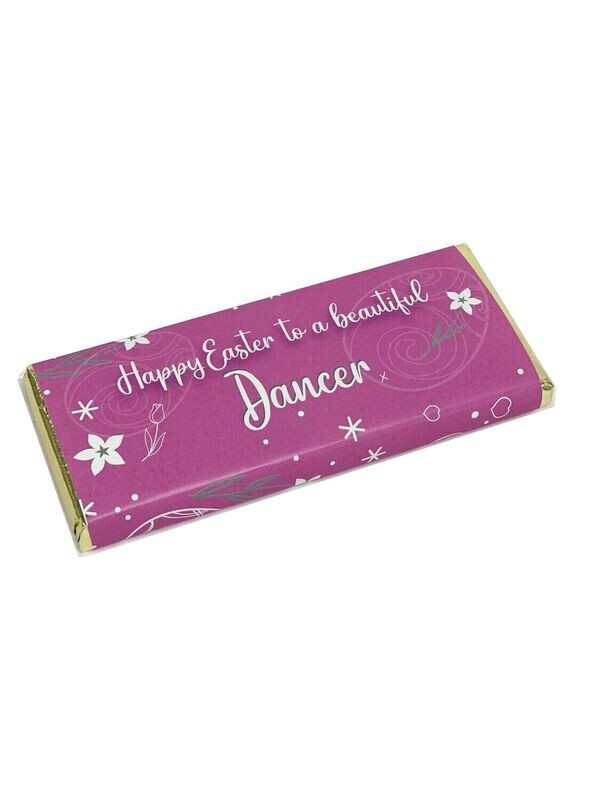 Happy Easter to a beautiful Dancer chocolate bar