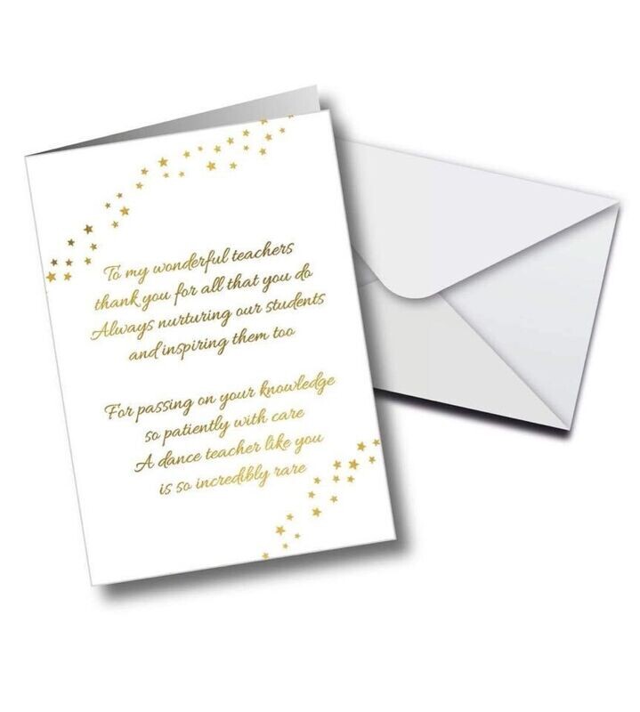 Thank You Teacher Card