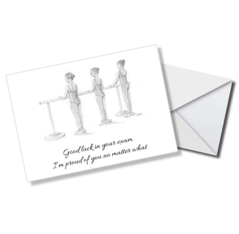Exam Card Dancers at the Barre