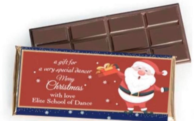 Personalised Christmas Chocolate Bar TC001