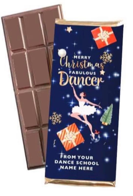 Personalised Christmas Chocolate Bar TC004