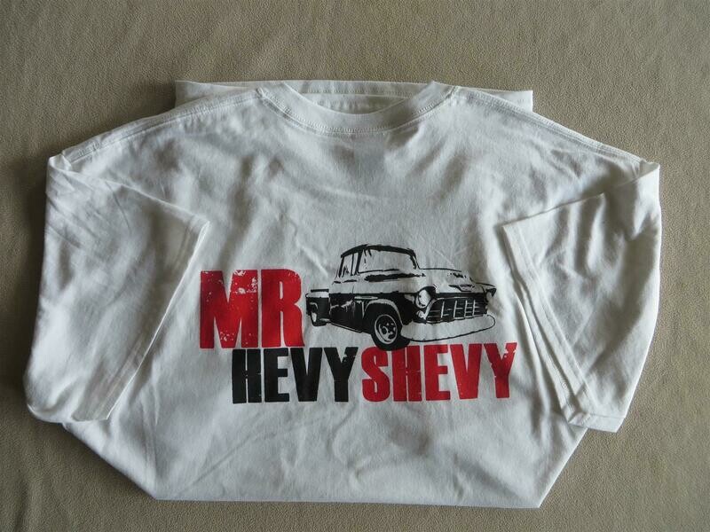 T-Shirts White w/ Mrhevyshevy LOGO (Back)