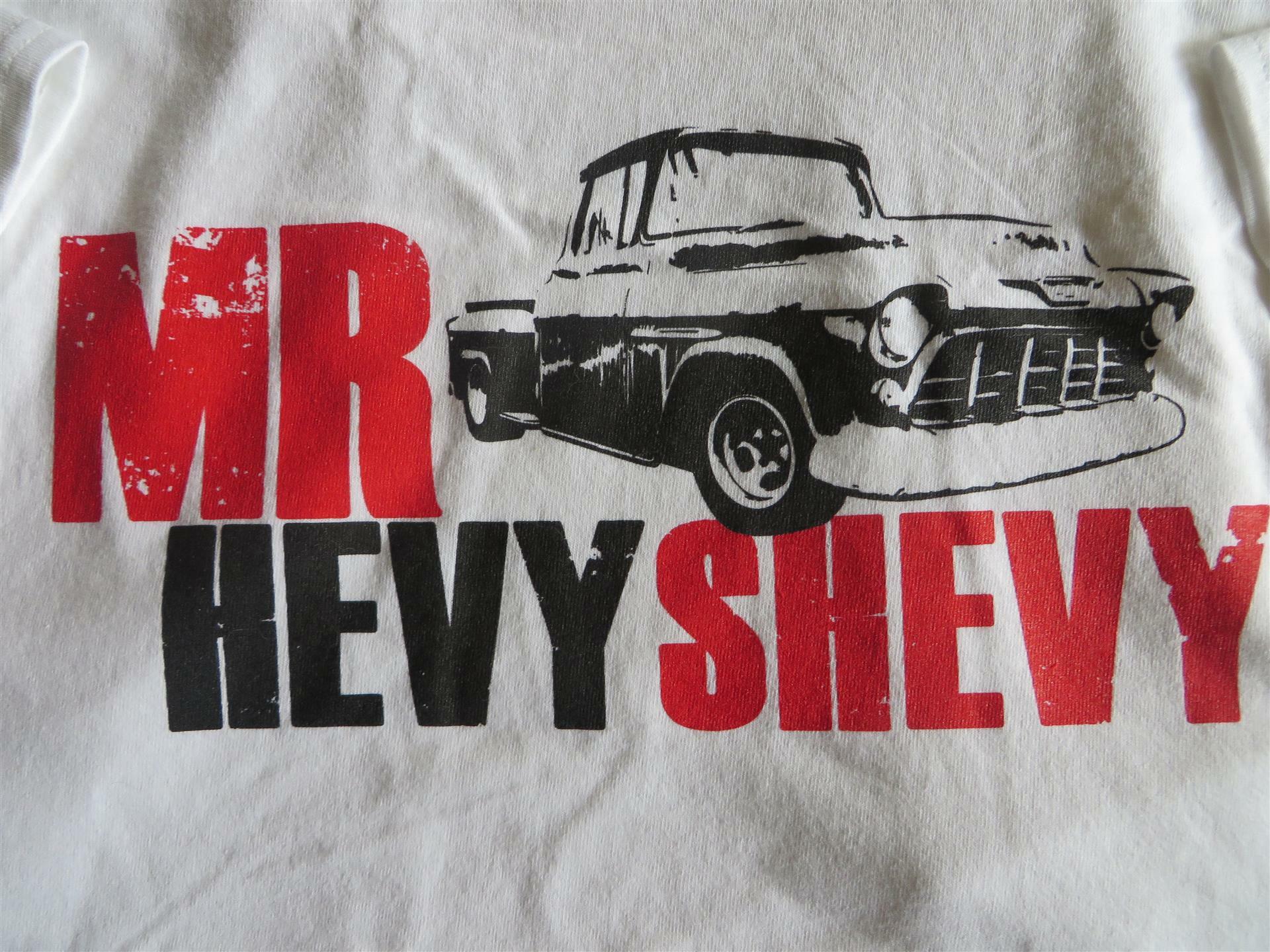 T-Shirts White w/ Mrhevyshevy LOGO (Back)