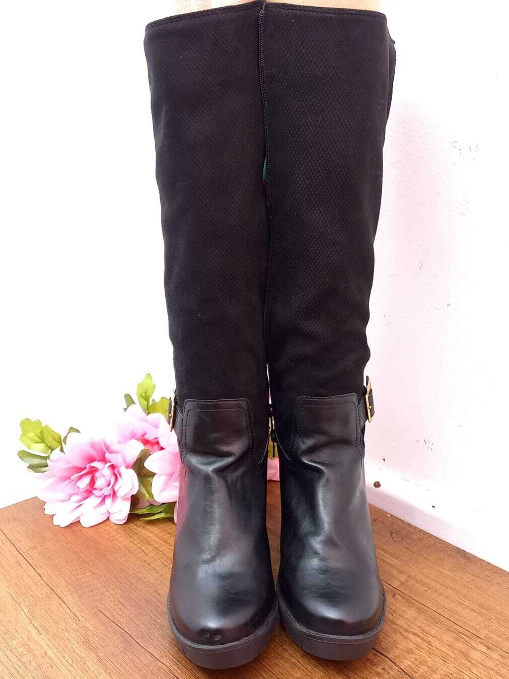 FIORENZI | Botas Negras Cremallera | Talla 35-36