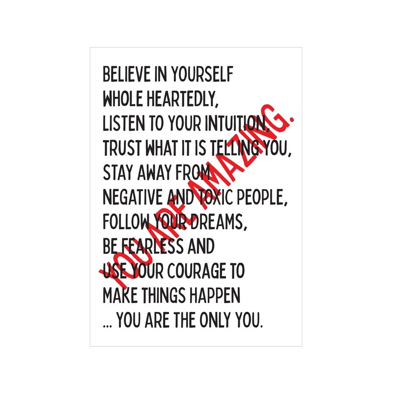 You are amazing