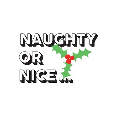 Naughty or nice...